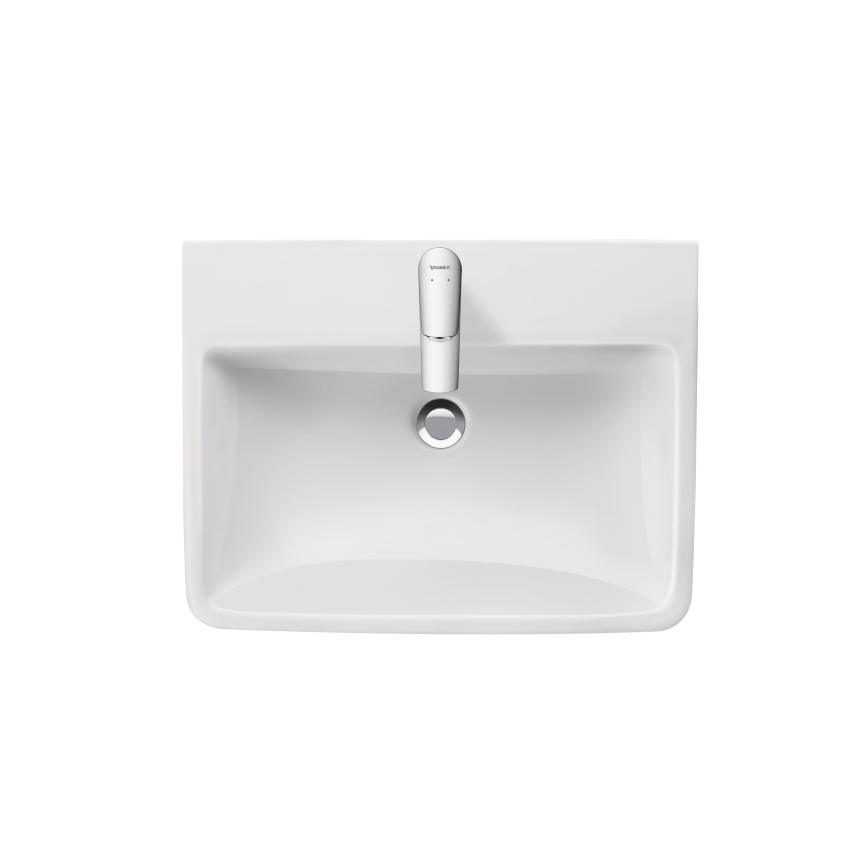Duravit 23756500002 - Lavabo mural D-NEO 65 x 46 cm en céramique, blanc brillant