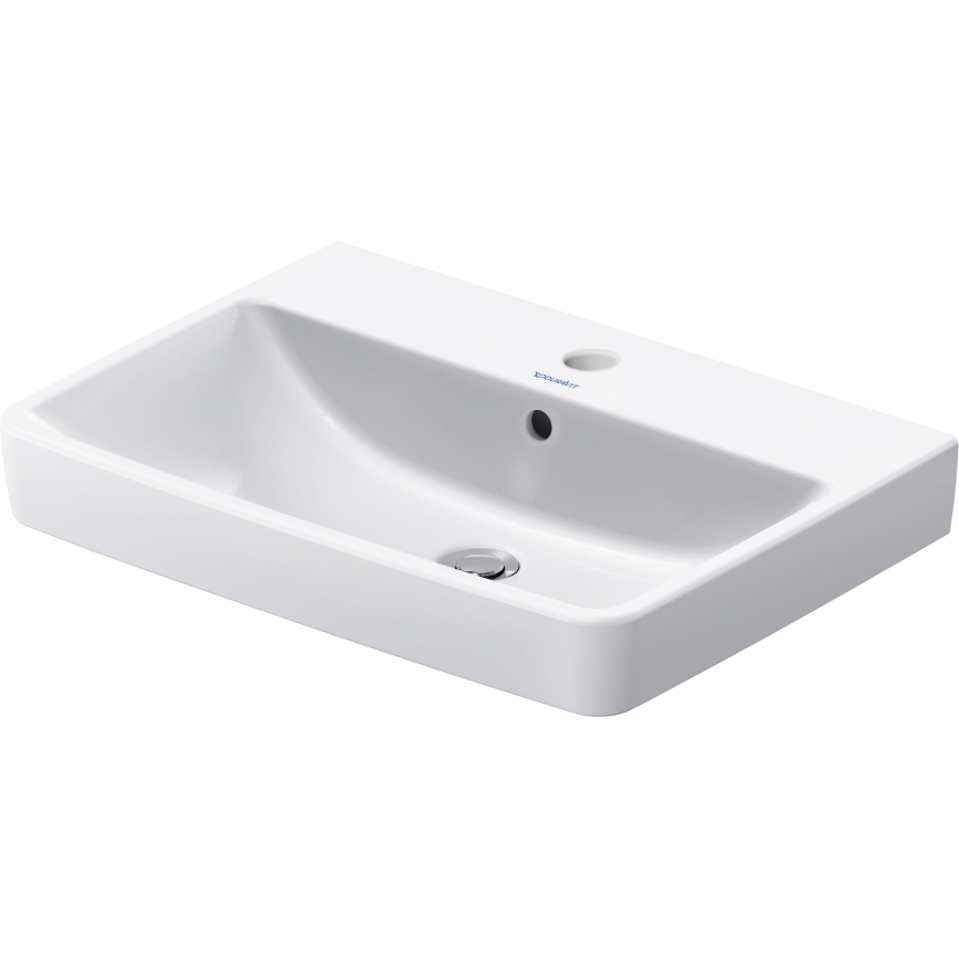 Duravit 23756500002 - Lavabo mural D-NEO 65 x 46 cm en céramique, blanc brillant