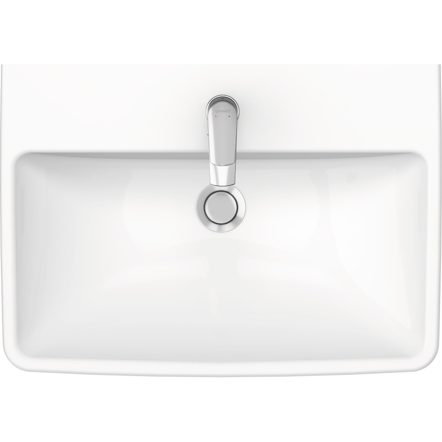 Duravit 23756500002 - Lavabo mural D-NEO 65 x 46 cm en céramique, blanc brillant
