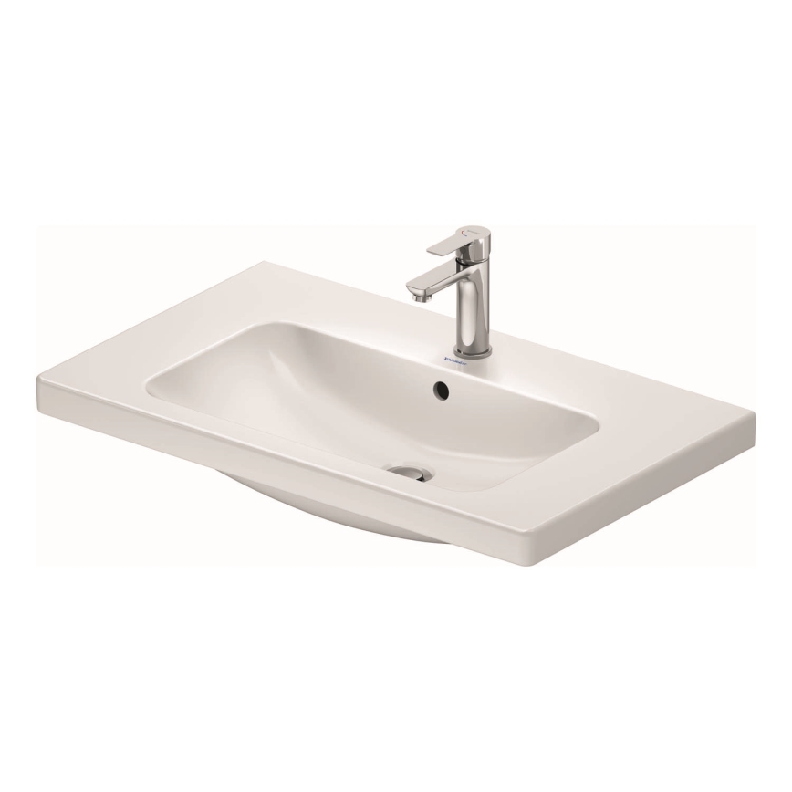 Duravit 23998000002 - Wandgemonteerde wastafel D-CODE 80 x 48 cm, keramiek, hoogglans wit