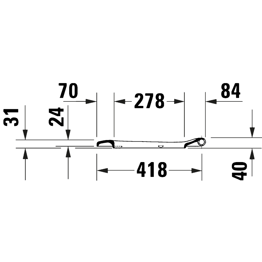 Duravit 28210000 - Toiletzitting D-CODE 37,4x43,3 cm wit