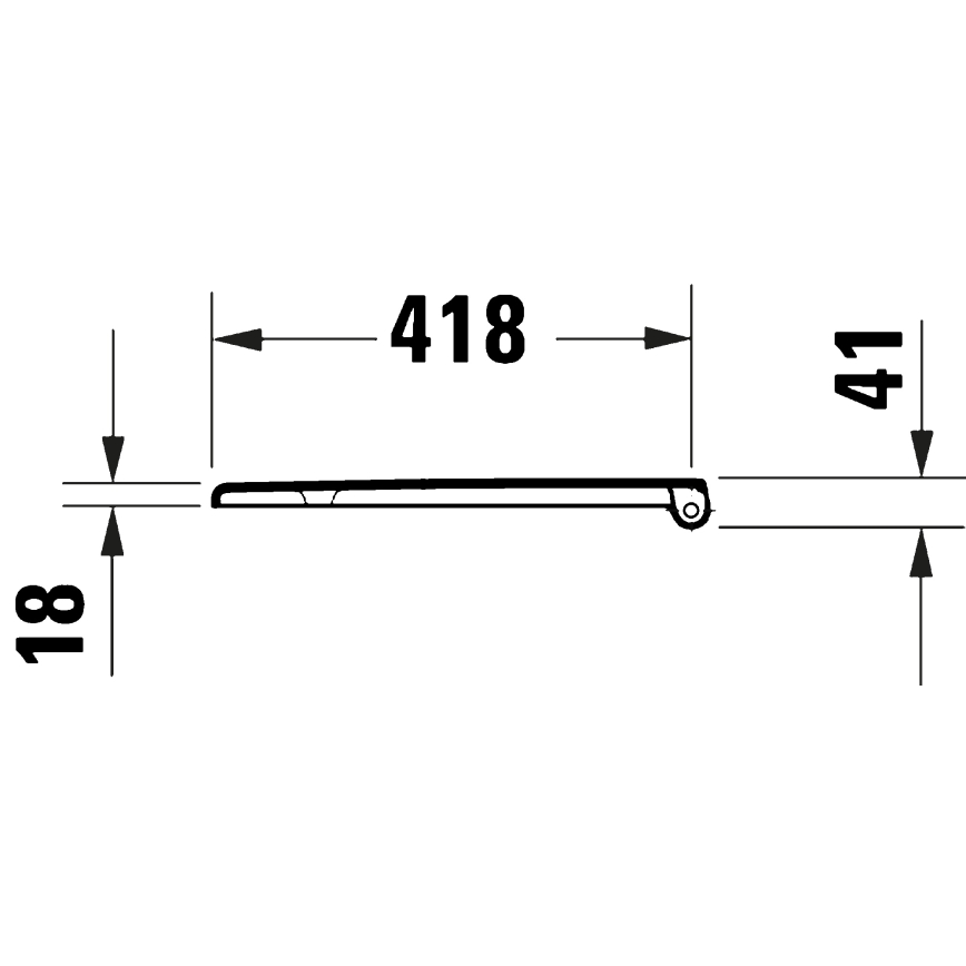 Duravit 28210000 - Toiletzitting D-CODE 37,4x43,3 cm wit