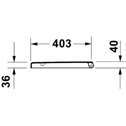 Duravit 28310000 - Abattant WC D-CODE 37,4 x 42 cm blanc