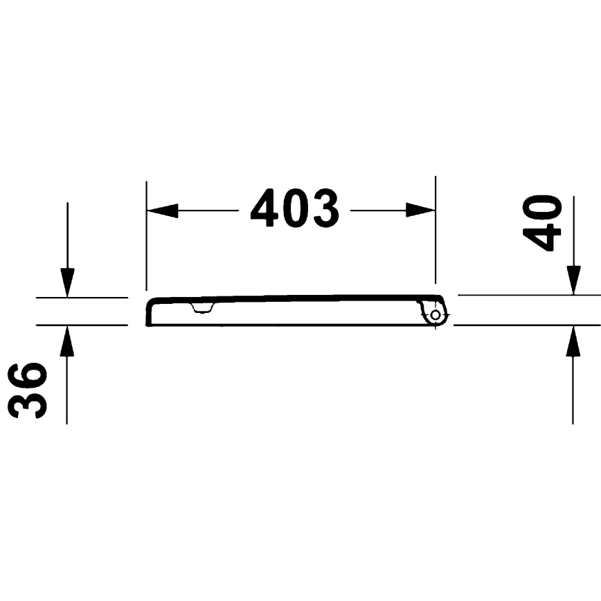 Duravit 28310000 - Abattant WC D-CODE 37,4 x 42 cm blanc