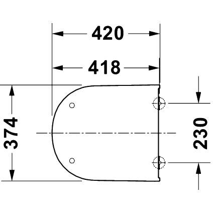 Duravit 28310000 - Toiletbril D-CODE 37,4x42 cm wit