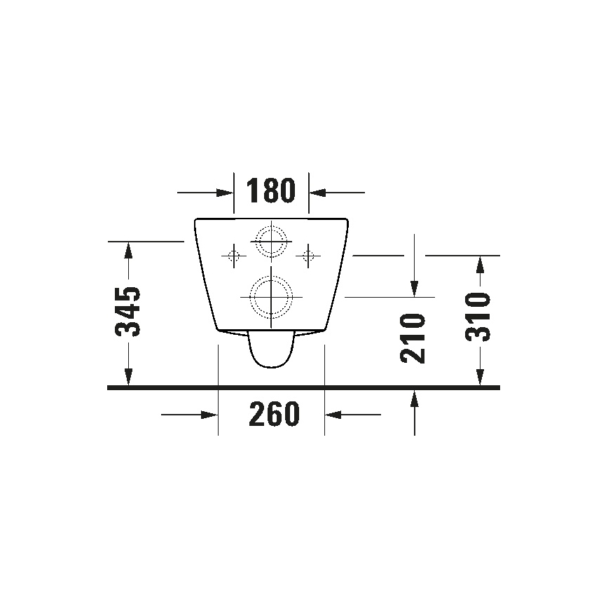 Duravit 49030900B2 - Hangend toilet met zitting D-CODE keramiek/glanzend wit