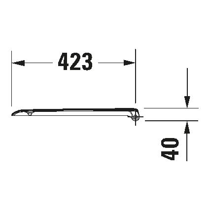 Duravit 67390099 - SoftClose-toiletzitting D-CODE 35 x 43,8 cm, wit