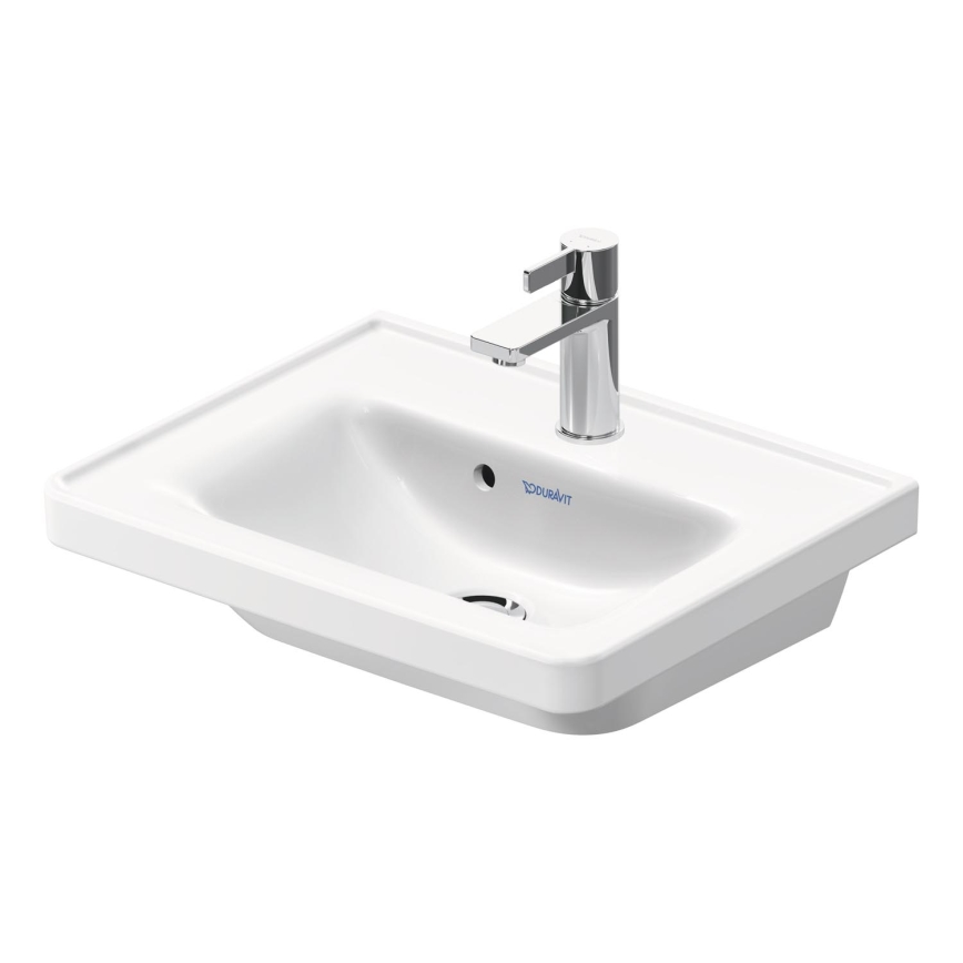 Duravit 742500000 - Wastafel D-NEO 50x40 cm voor wandmontage keramiek/glanzend wit