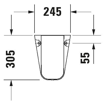 Duravit 8571800002 - Sifonafdekking D-CODE 30x26,8 cm keramiek/glanzend wit