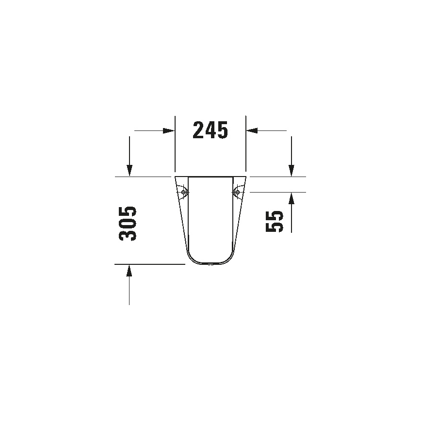Duravit 8571800002 - Sifonafdekking D-CODE 30x26,8 cm keramiek/glanzend wit