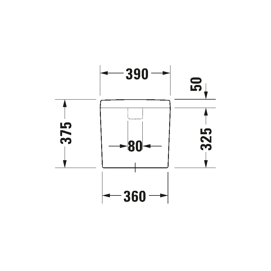 Duravit 927000004 - Spoelreservoir voor wc D-CODE 6/3 l keramiek/wit