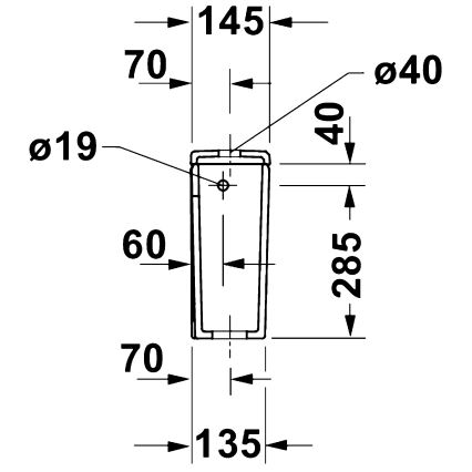Duravit 9530000852 - Réservoir de chasse pour WC D-CODE 4,5/3l céramique/blanc