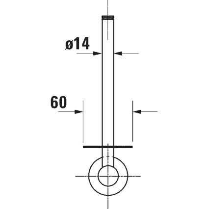 Duravit 99151000 - Toiletrolhouder D-CODE in glanzend chroom