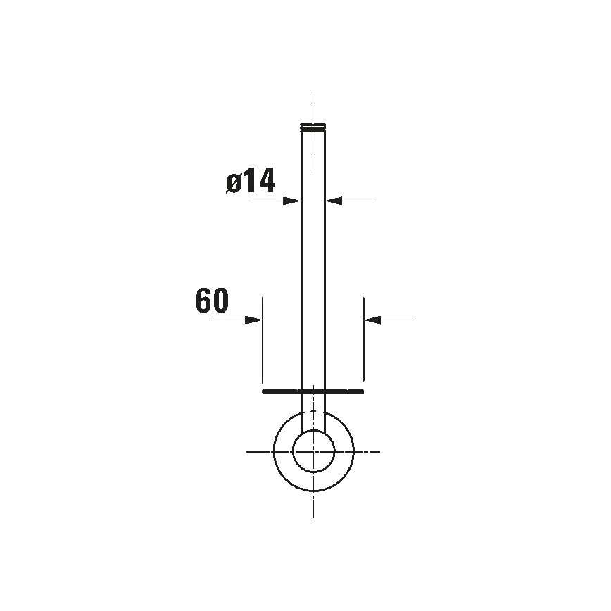 Duravit 99151000 - Toiletrolhouder D-CODE in glanzend chroom