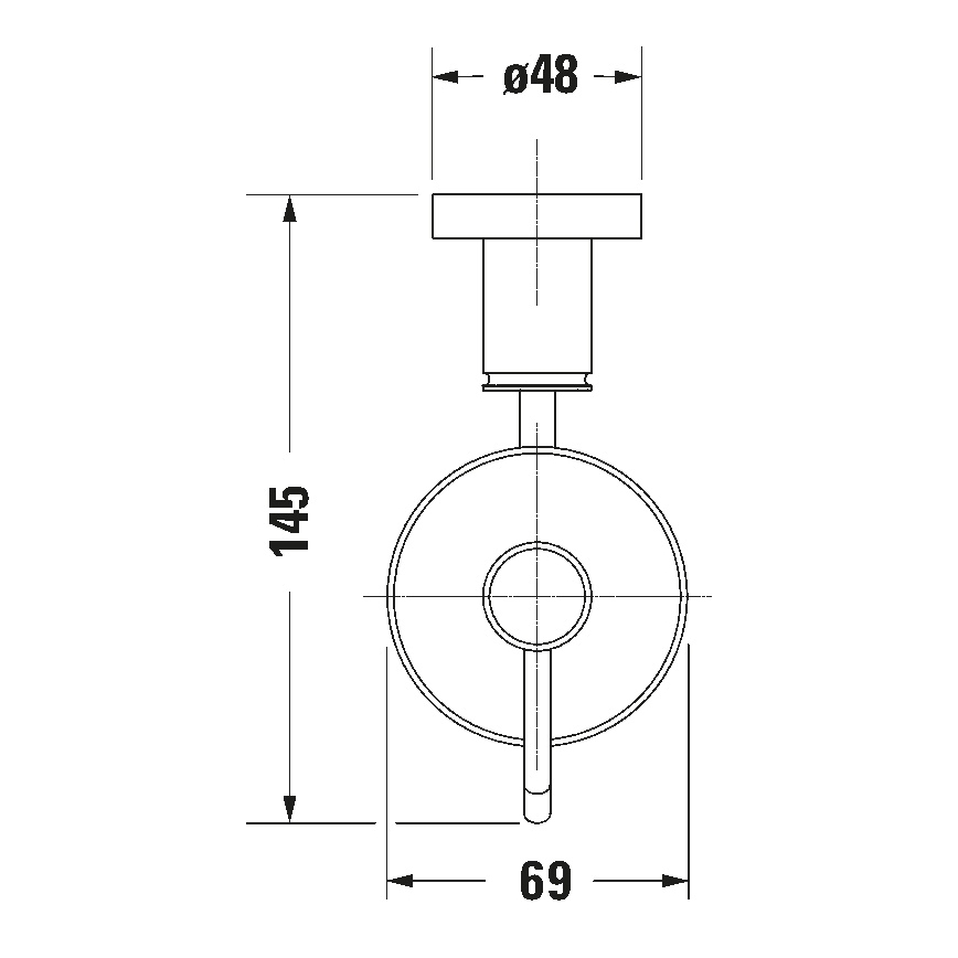 Duravit 99161000 - Wandgemonteerde zeepdispenser D-CODE 390 ml mat glas / glanzend chroom
