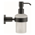 Duravit 99164600 - Distributeur mural de savon D-CODE 390 ml verre opalin/noir mat