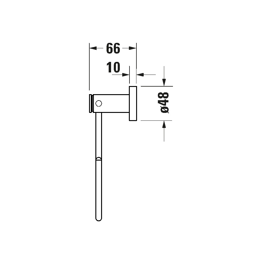 Duravit 99211000 - D-CODE wandhanddoekhouder, glanzend chroom