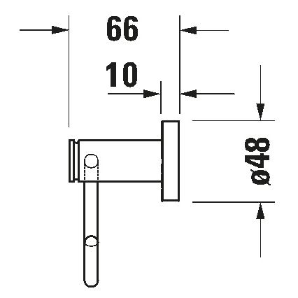Duravit 99261000 - D-CODE wc-rolhouder, glanzend chroom