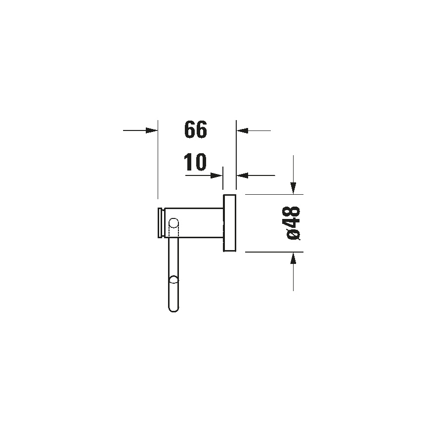 Duravit 99261000 - D-CODE wc-rolhouder, glanzend chroom