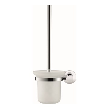 Duravit 99271000 - D-CODE wandgemonteerde wc-borstel, glanzend chroom