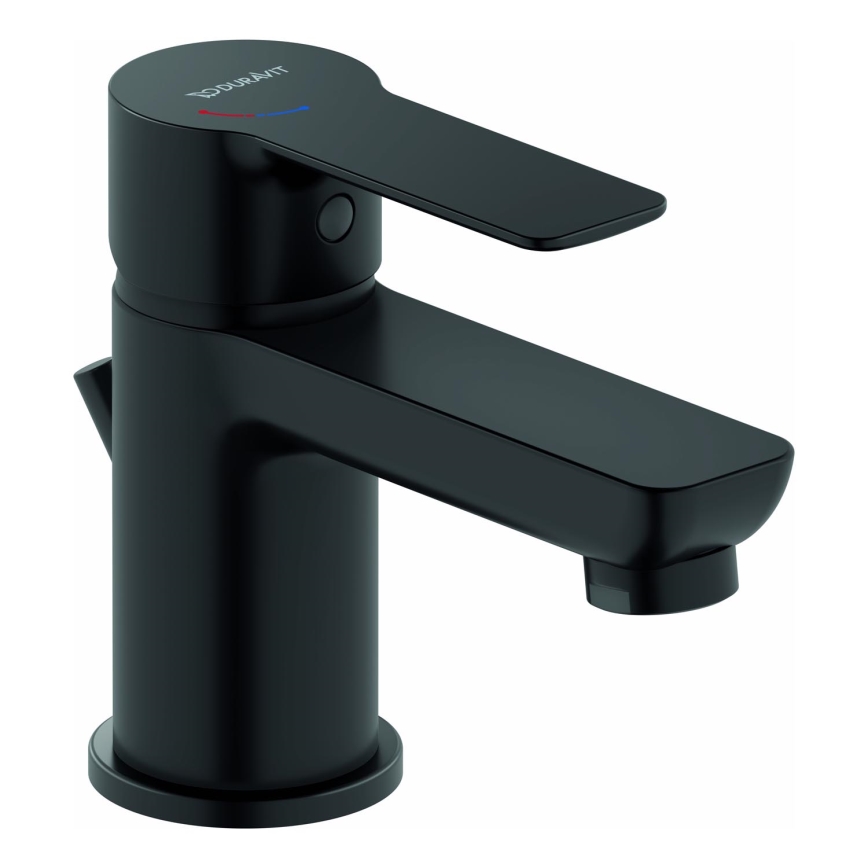 Duravit DC1013001046 - Wastafelkraan + waste D-CODE mat zwart