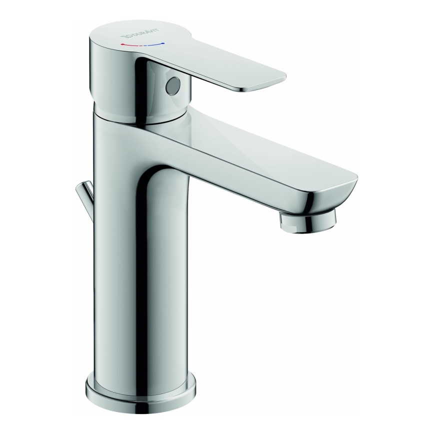 Duravit DC1023001010 - Wastafelmengkraan + afvoer D-CODE glanzend chroom