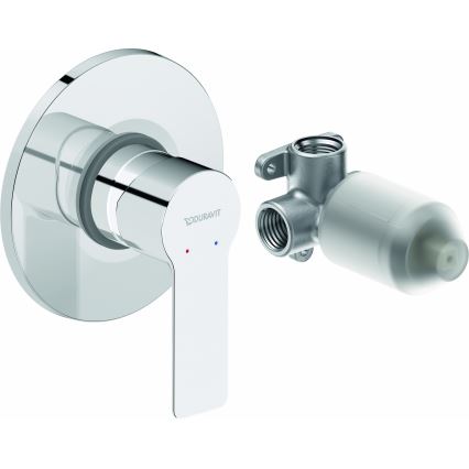 Duravit DC4210007010 - D-CODE inbouw douchemengkraan, glanzend chroom