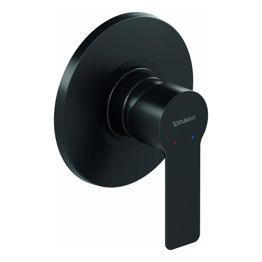Duravit DC4210007046 - D-CODE douchemengkraan voor inbouw mat zwart