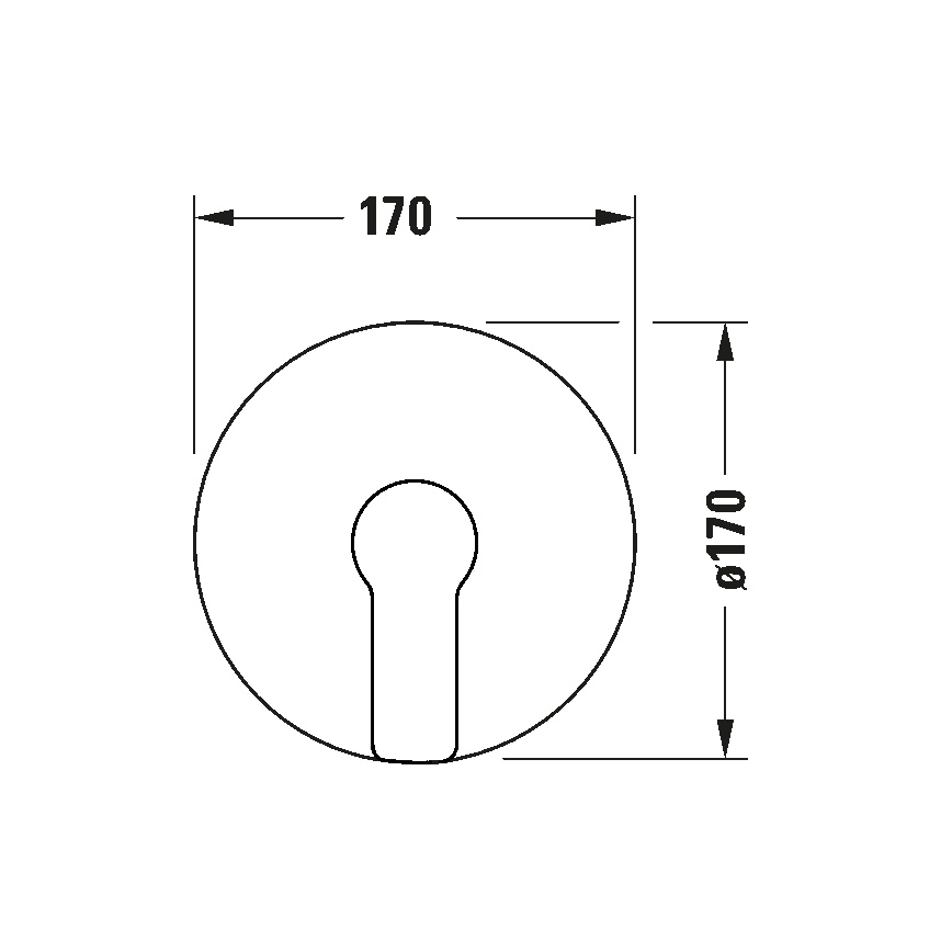 Duravit DC4210010010 - Douchemengkraan voor inbouwmontage D-CODE hoogglans chroom