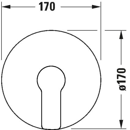 Duravit DC4210010046 - Douchemengkraan voor inbouw D-CODE mat zwart