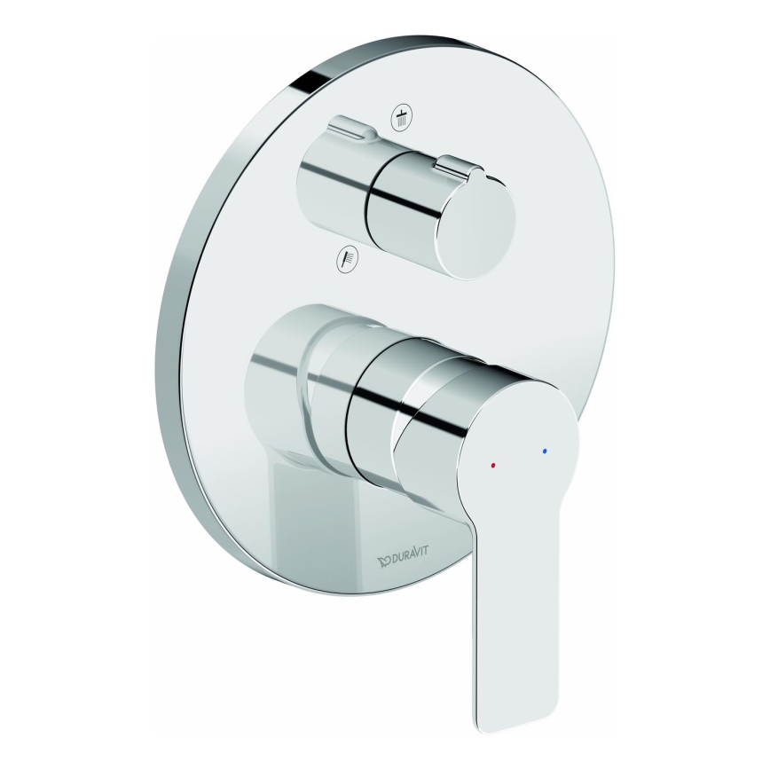 Duravit DC4210012010 - D-CODE inbouw douchemengkraan, glanzend chroom
