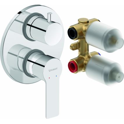 Duravit DC5210008010 - D-CODE inbouw douchemengkraan, glanzend chroom