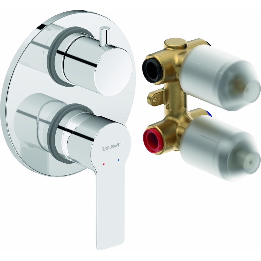 Duravit DC5210008010 - D-CODE inbouw douchemengkraan, glanzend chroom