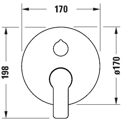 Duravit DC5210018010 - Inbouw badkraan D-CODE, glanzend chroom