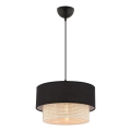 ECHO Hanglamp 1xE27/60W/230V zwart/crème