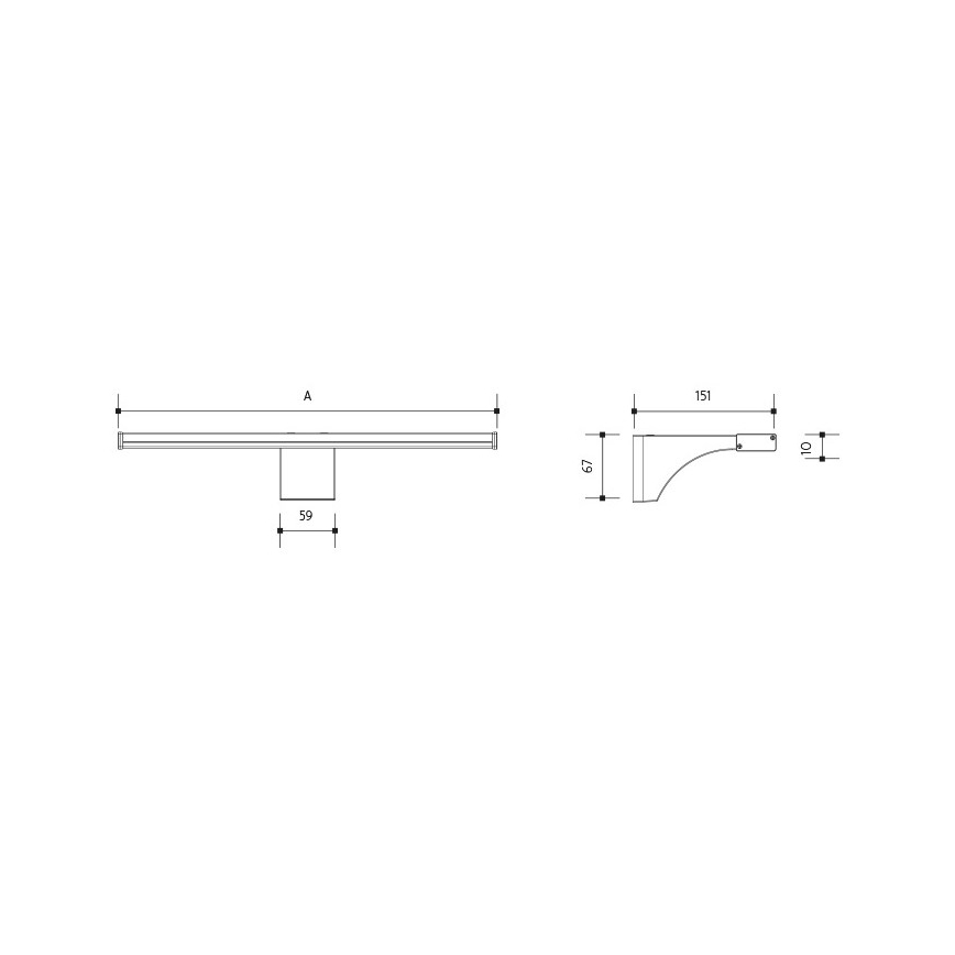 Eclairage de miroir de salle de bain ELESAR LED/8W/230V IP44 3000K