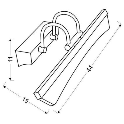 Eclairage de miroir GLORY LED/7W/230V