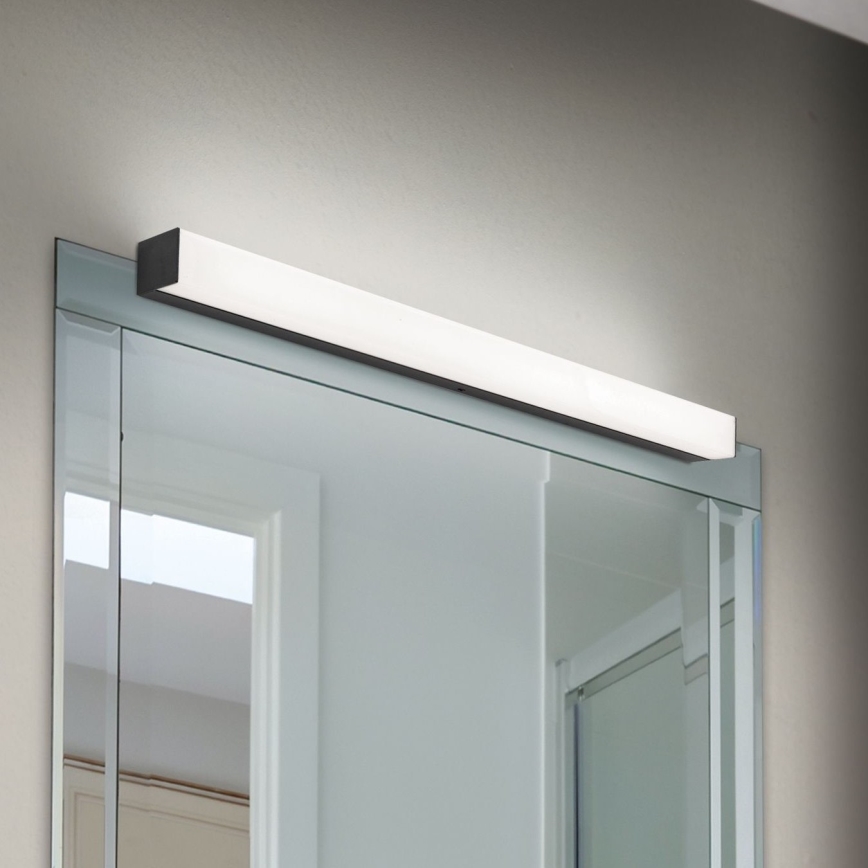 Éclairage de miroir salle de bain HORIZON LED/12W/230V 3000/4000K 60 cm IP44 noir