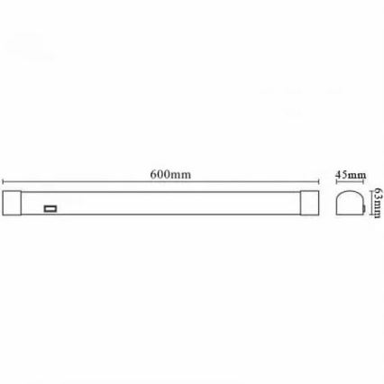 Éclairage de miroir salle de bain LED/15W/230V 4000K IP44