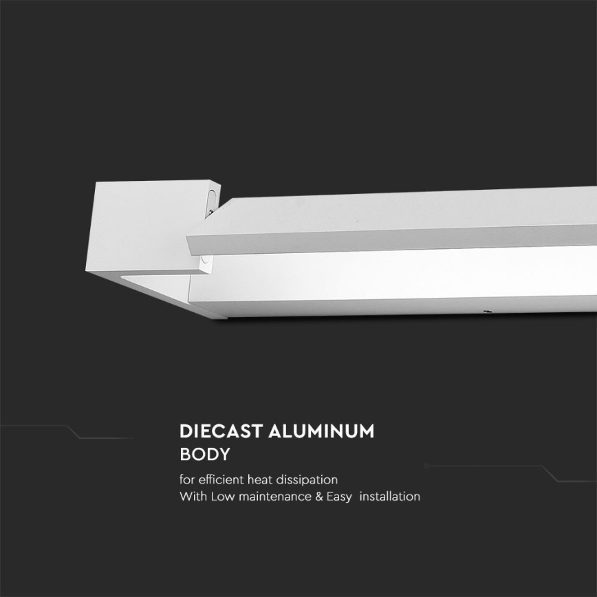 Éclairage de miroir salle de bain LED/18W/230V 4000K IP44 60 cm blanc