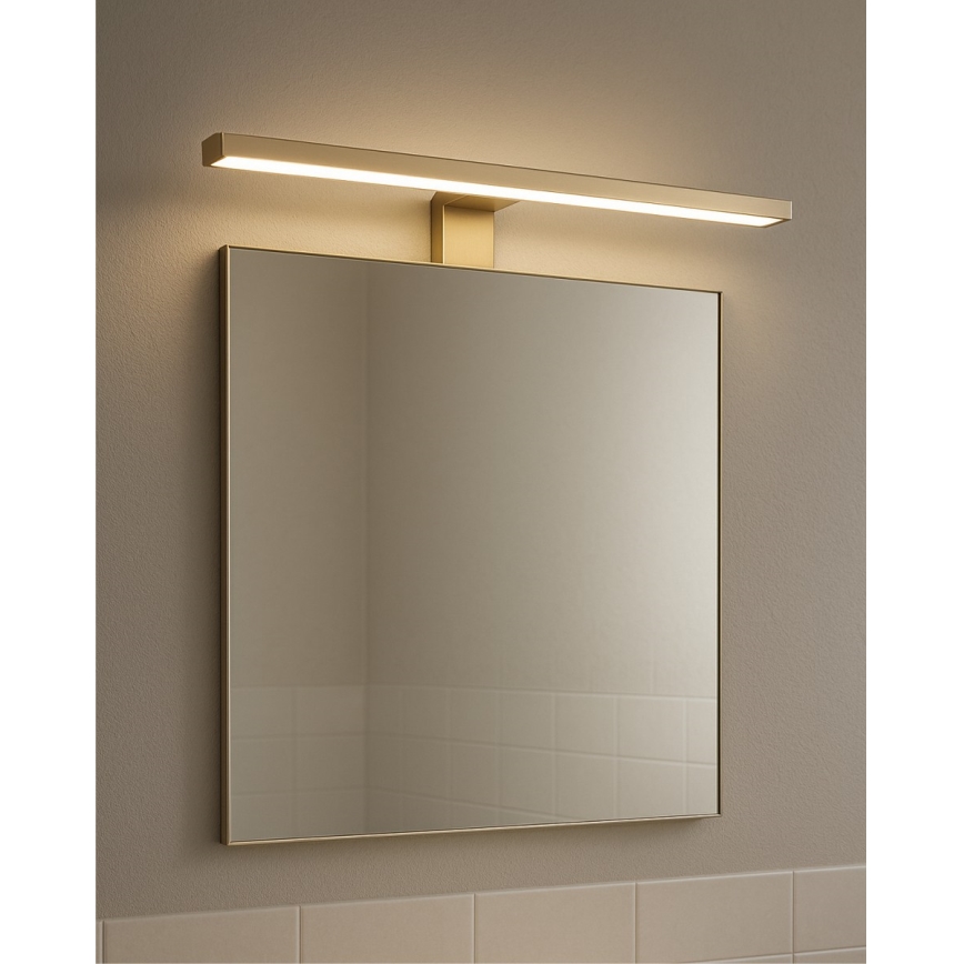 Éclairage de miroir salle de bain LED/8W/230V 4000K 50 cm IP44 or mat