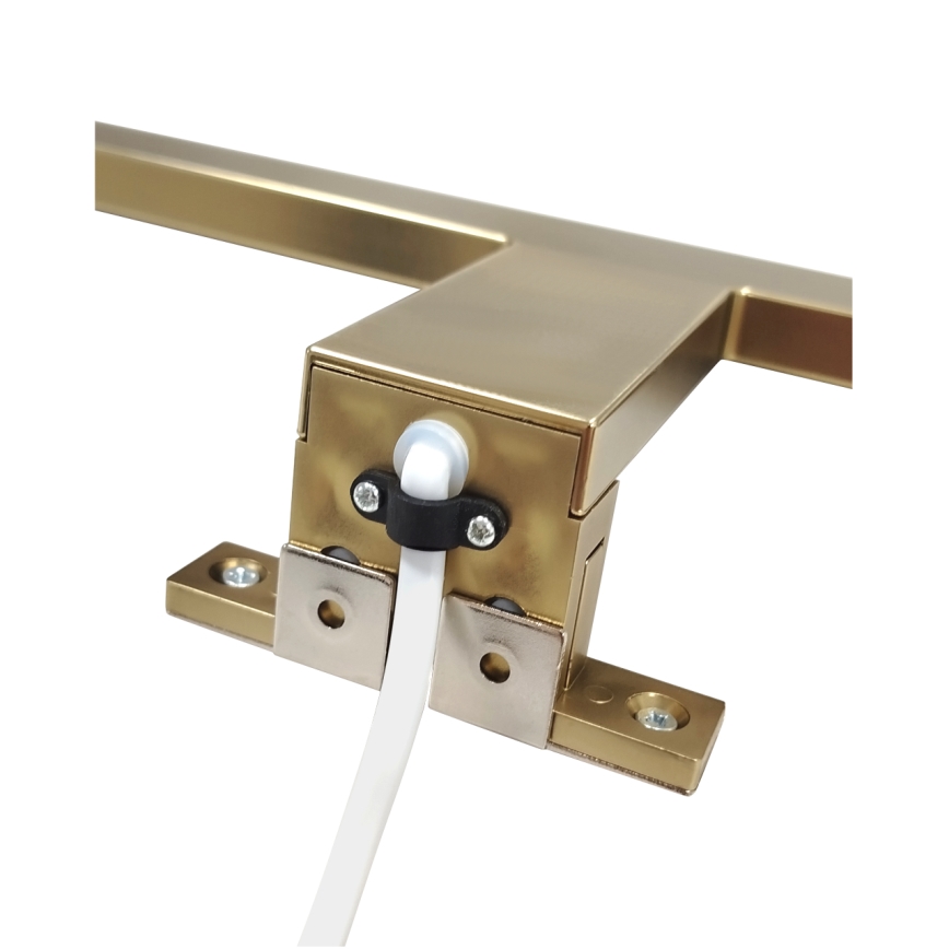 Éclairage de miroir salle de bain LED/8W/230V 4000K 50 cm IP44 or mat