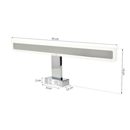 Eclairage de miroir salle de bain RAIN LED/10W/230V IP44