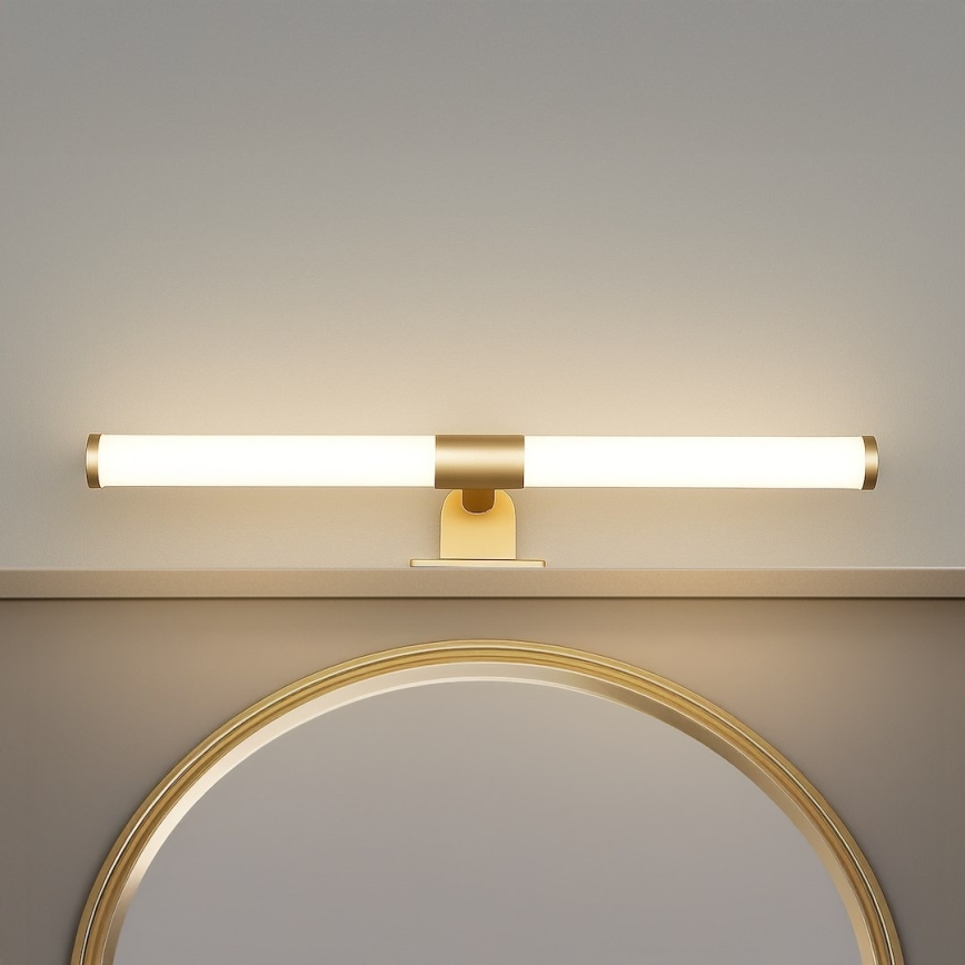Éclairage LED 2-en-1 pour miroir de salle de bains APA LED/6W/230V 40 cm IP44 doré