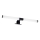 Éclairage LED 2-en-1 pour miroir de salle de bains APA LED/6W/230V 40 cm IP44 noir