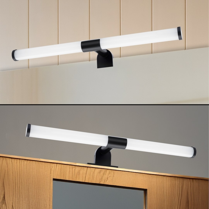 Éclairage LED 2-en-1 pour miroir de salle de bains APA LED/6W/230V 40 cm IP44 noir