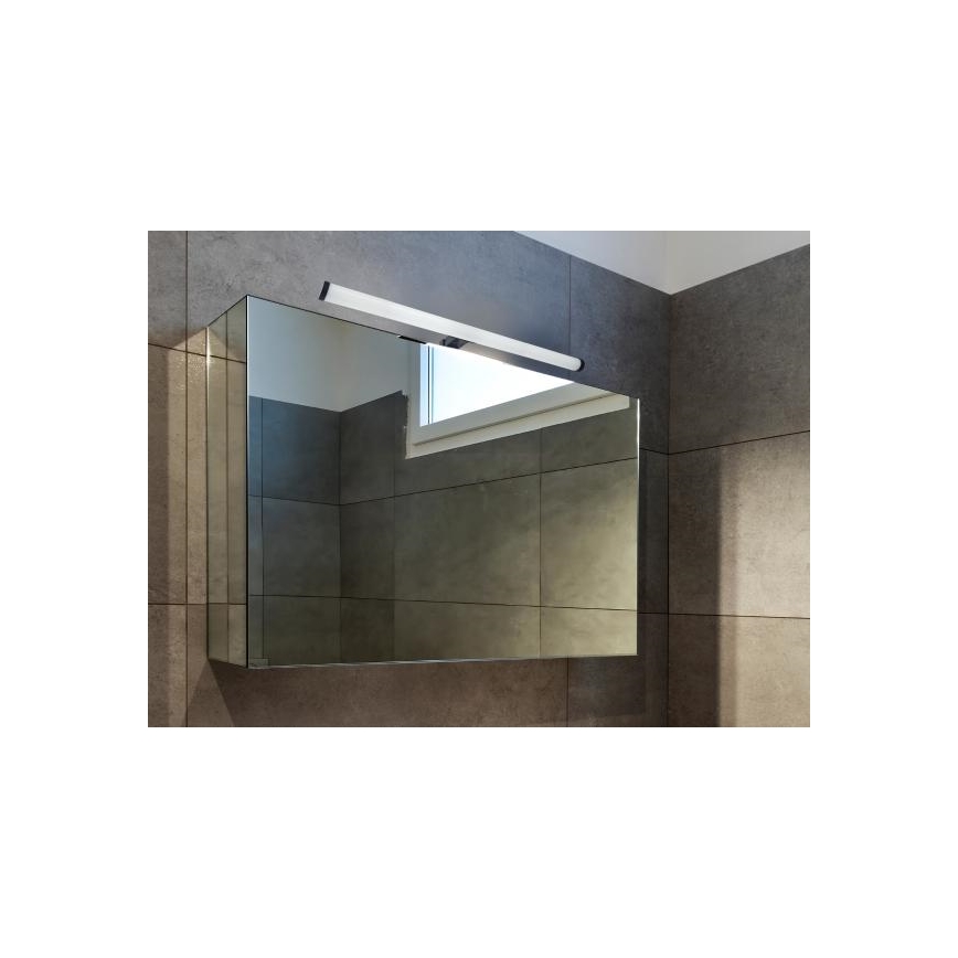 Éclairage LED pour miroir de salle de bains 12 W / 230 V, 59,5 cm, IP44, noir