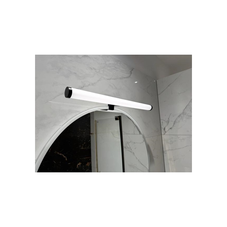Éclairage LED pour miroir de salle de bains 12 W / 230 V, 59,5 cm, IP44, noir