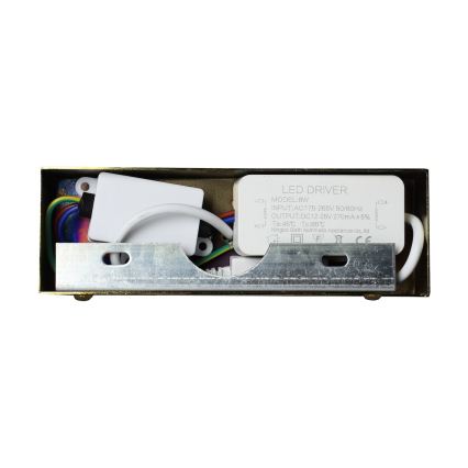 Éclairage LED pour miroir de salle de bains KLIMT, 8 W, 230 V, 3 températures de couleur (3000/4000/6000 K), 40 cm, IP44, finition dorée