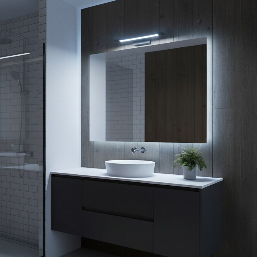 Éclairage LED pour miroir de salle de bains KLIMT LED/8W/230V 3000/4000/6000K 40 cm IP44 noir